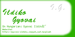 ildiko gyovai business card